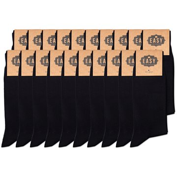 Bomulds strømper i sort - Pakketilbud (20 par)